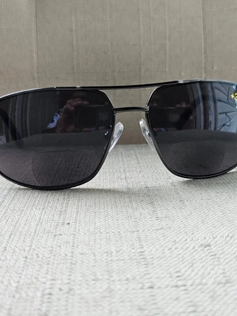 Design Optics by Foster Grant Men Reading Sunglasses Black Tone Metal Frame +3.0